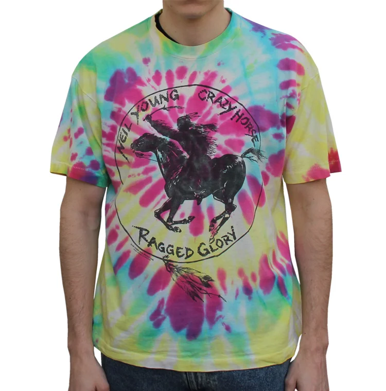 Vintage Neil Young Crazy Horse Tie Dye T Shirt (Size XL) — RootsBK